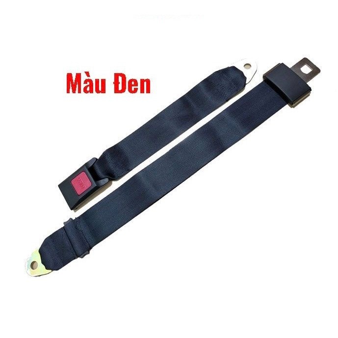 Dây Đai An Toàn Ô Tô 2 Tiếp Điểm Điều Chỉnh Độ Dài Cho Xe Hơi - Kích thước: Dây ngắn 31cm, dây dài 70cm