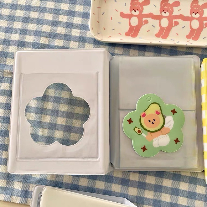 Album Collect book 2 ô Đựng Ảnh 80 Ngăn mini Họa tiết Gấu trái cây