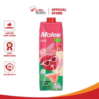Nước ép hỗn hợp vải và nho trắng malee tropical 1l