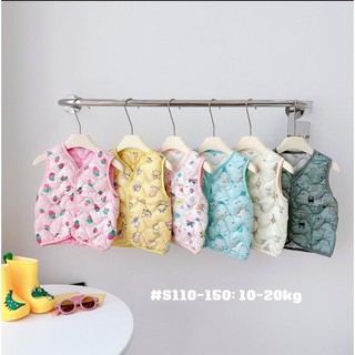 Xả hàng lẻ size , áo phao gile bé trai bé gái , size 14-20kg