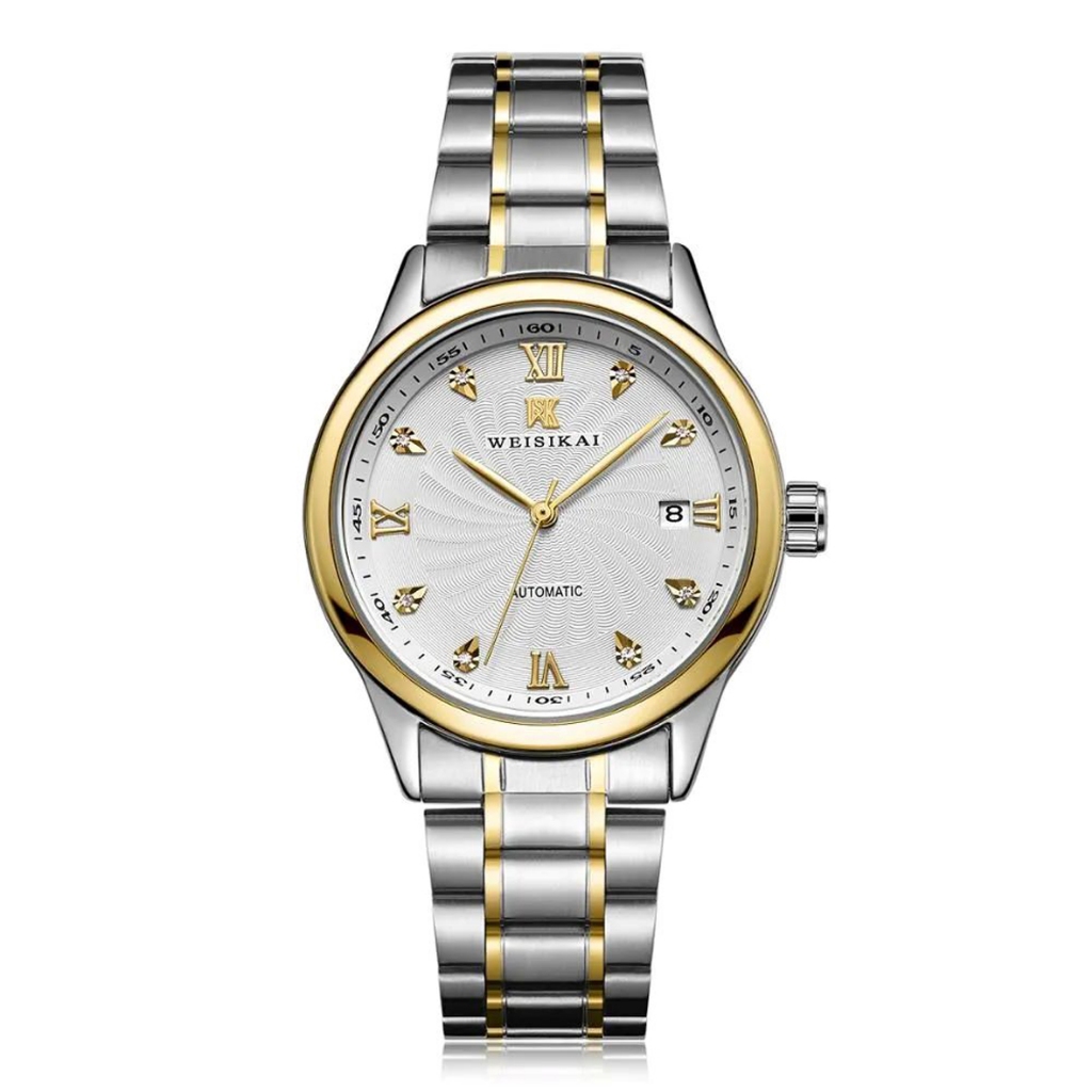 Đồng Hồ Nam Cơ - Đồng Hồ Cơ Weisikai JAPAN WATCH Thiết Kế Mặt Mỏng Đơn Giản Thanh Lịch Dây Thép Không Gỉ Size 40mm
