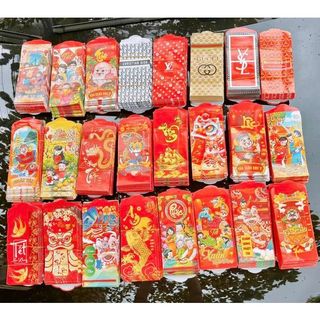 Set 10 phong bao lì xì tết giáp thìn 2024 combo 10 bao lì xì đẹp