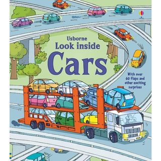 Sách - lật giờ tương tác tiếng anh usborne: look inside car