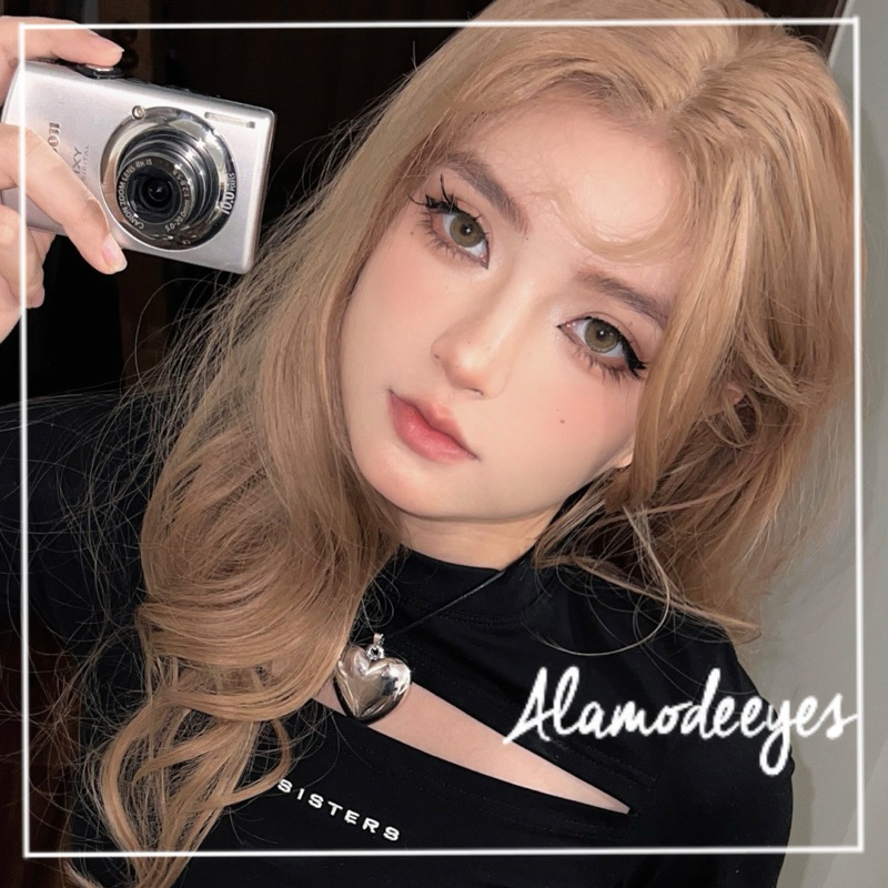 Lens nâu 3tone giãn nhẹ