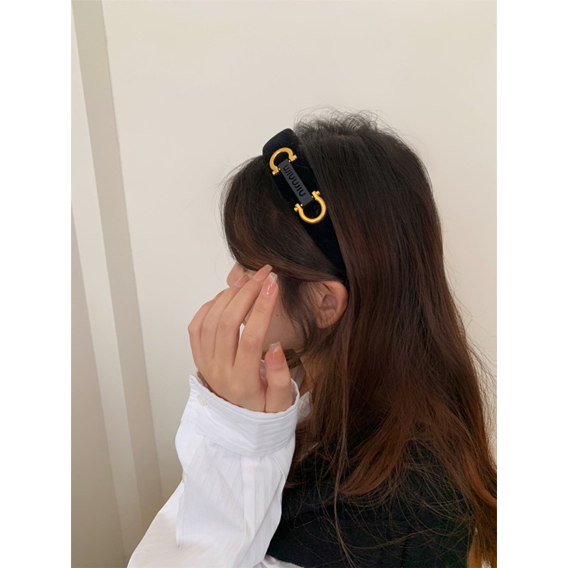 Băng đô/bờm minmin màu đen phong cách nhẹ nhàng Hàn Quốc