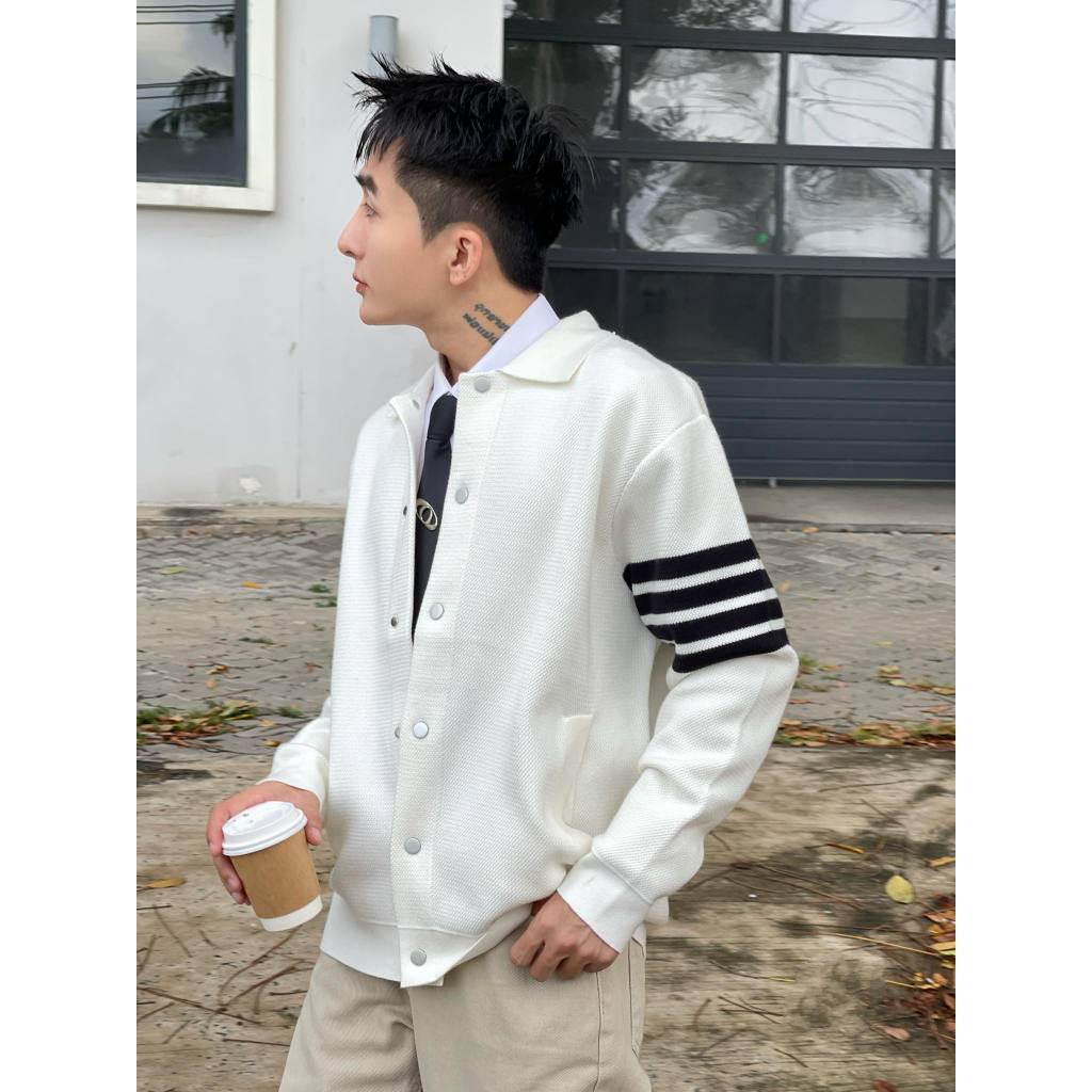 ÁO KHOÁC LEN NÚT BẤM- CHUOTCONG KH67018