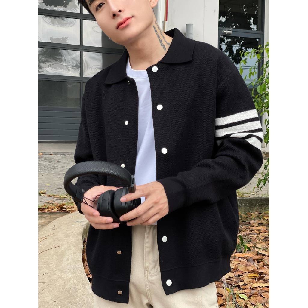 ÁO KHOÁC LEN NÚT BẤM- CHUOTCONG KH67018