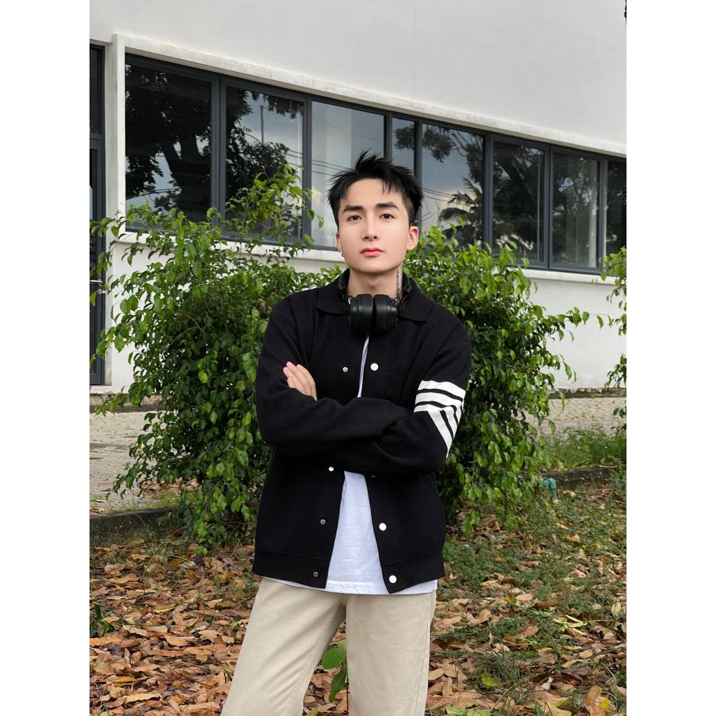 ÁO KHOÁC LEN NÚT BẤM- CHUOTCONG KH67018