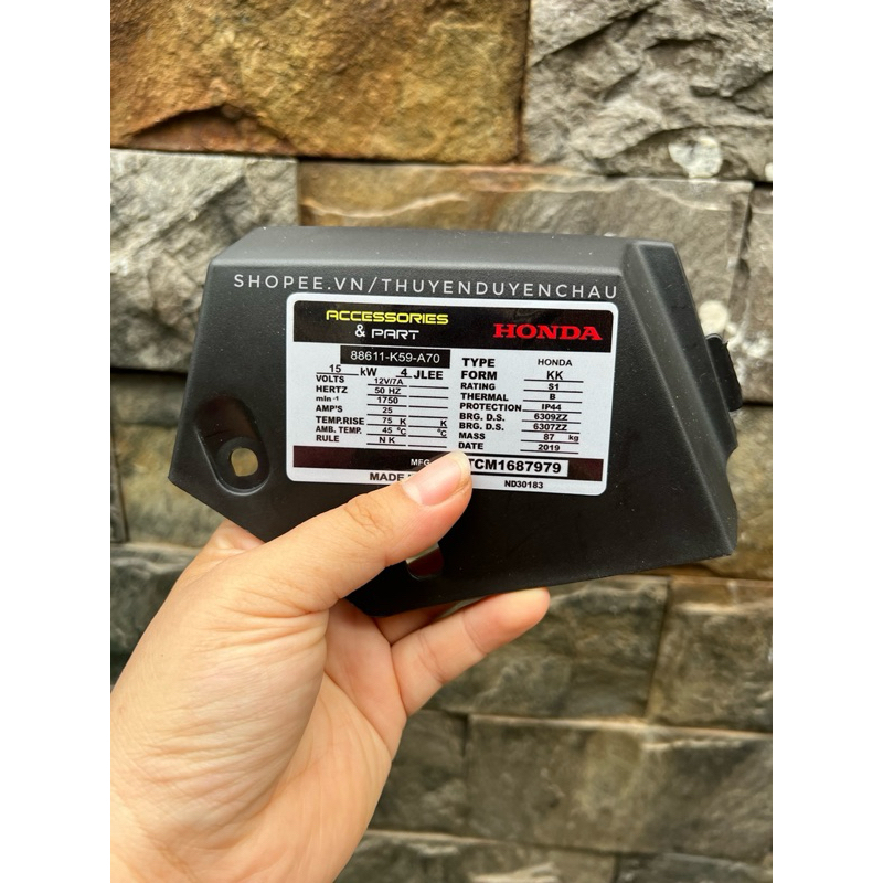 Tem thông số dán nắp dè AB Vario