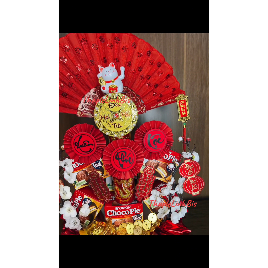 Set làm tháp hoa đào cổ, combo phụ kiện làm tháp, tháp bánh, tháp nước, Mã TG3