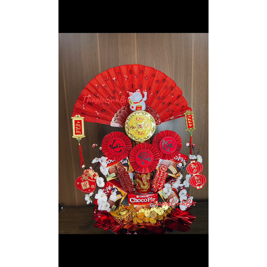 Set làm tháp hoa đào cổ, combo phụ kiện làm tháp, tháp bánh, tháp nước, Mã TG3