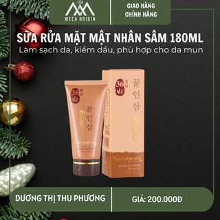 Sữa rửa mặt mật nhân sâm