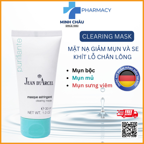 Mặt nạ giảm mụn và se khít lỗ chân lông Clearing Mask - J12 Jean d'Arcel