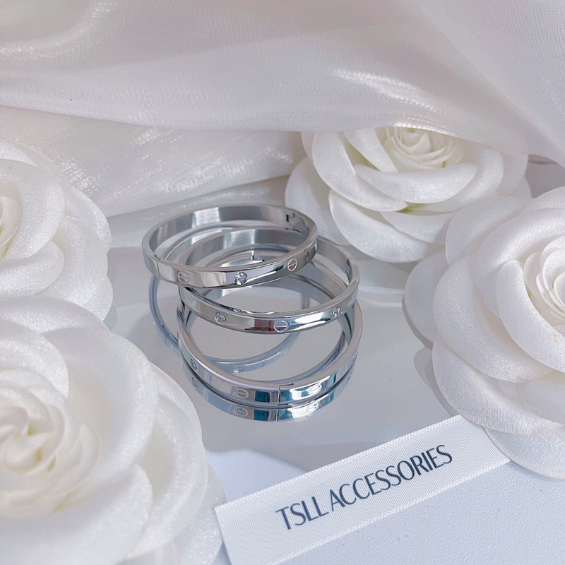 Vòng tay titan thời trang vz08 dạng tròn