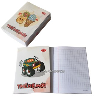 5 quyển tập 200 trang thế hệ mới 4 ô li tập học sinh