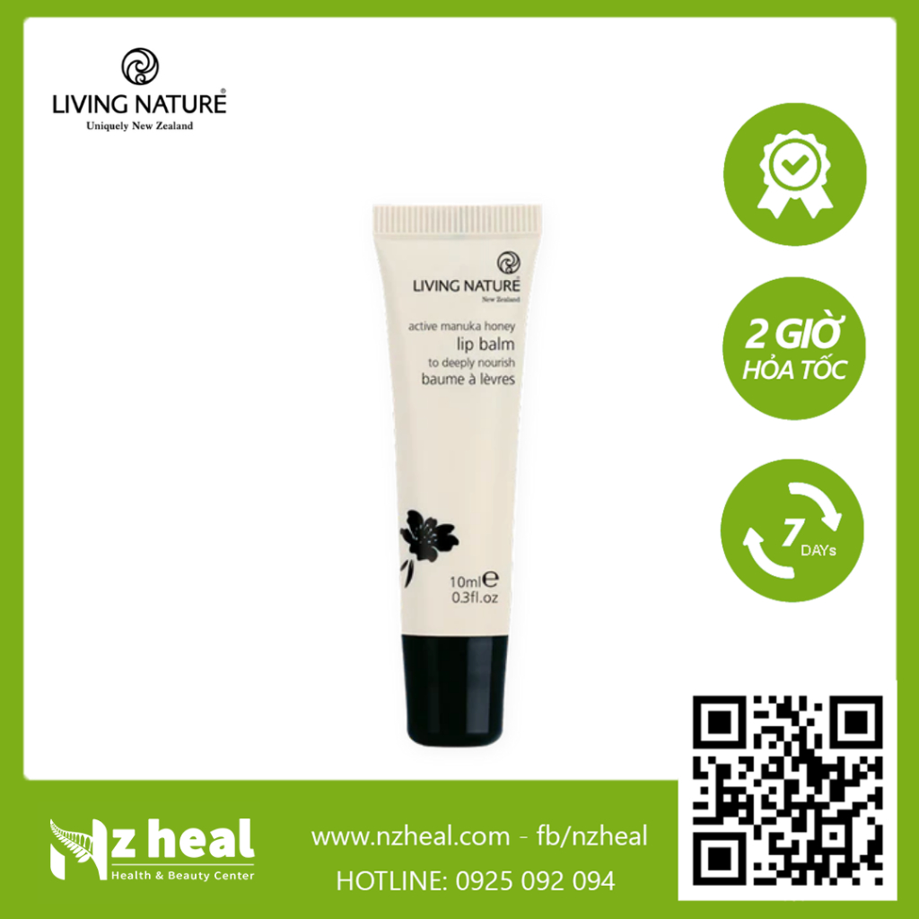 Son dưỡng môi organic Living Nature Lip Balm