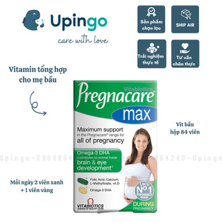 [Date 1/2026] Vitamin tổng hợp Pregnacare Max 84 viên Anh Quốc vit bầu