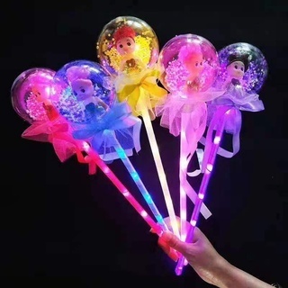 Gậy phát sáng quả cầu pha lê búp bê có đen led nháy 3 chế độ dành cho bé