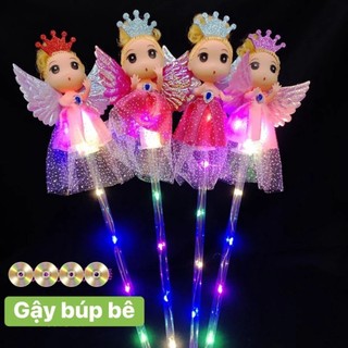 Gậy phát sáng búp bê chibi ,có đèn led nháy 3 chế độ cho bé