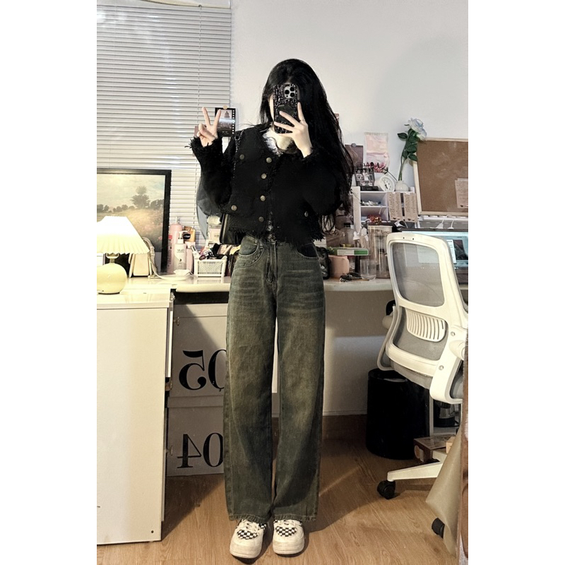 Áo dạ tweed hàng QC