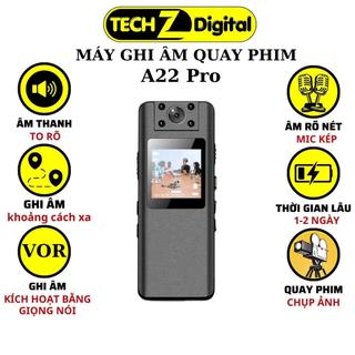 Máy ghi âm quay phim chuyên A22 Pro, ghi âm, chụp ảnh, quay video chuẩn FULL HD  Bảo Hành 5 Năm đổi mới