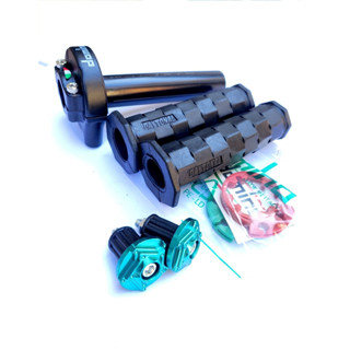 COMBO Cùm tăng tốc domino 2 dây ga, 2 Bao tay xe máy DAYTONA, 2 Gù CNC  mẫu cao cấp phù hợp cho tất cả dòng xe hiện nay