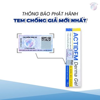 Gel Giảm Mụn Mờ Thâm Mụn Actidem Derma (18, 40g)