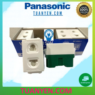[Hỏa Tốc] Hộp 10 cái Ổ Cắm Panasonic Trắng 1081-7SW hạt to, Pana wide - Hàng Chính Hãng