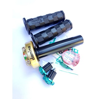 COMBO Cùm tăng tốc domino 2 dây ga, 2 Bao tay xe máy DAYTONA, 2 Gù CNC Gắn Xe máy, Xe điện