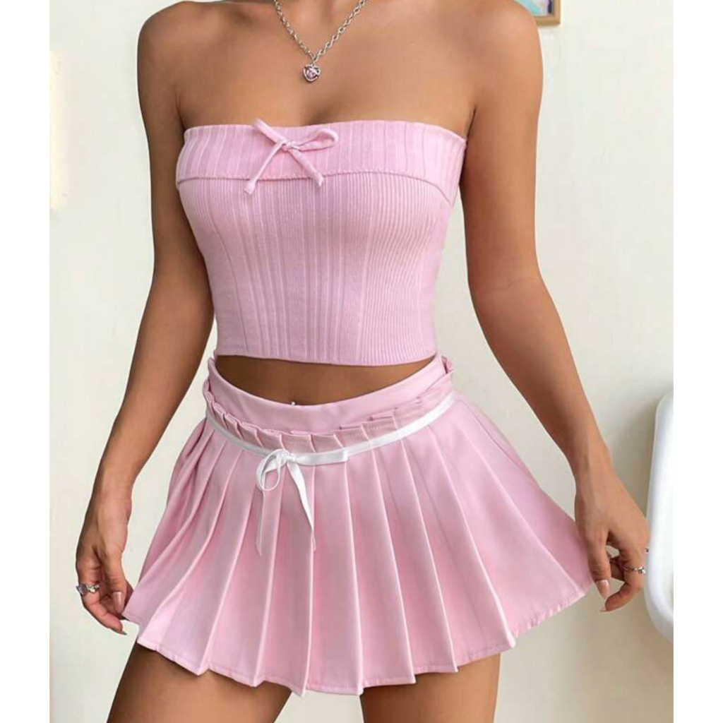 CAMI Y2K TUBE TOP (PINK)