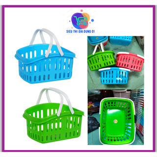 Rổ 2 quai sọc đựng đồ đa năng việt nhật 3214 d21xr14xc14