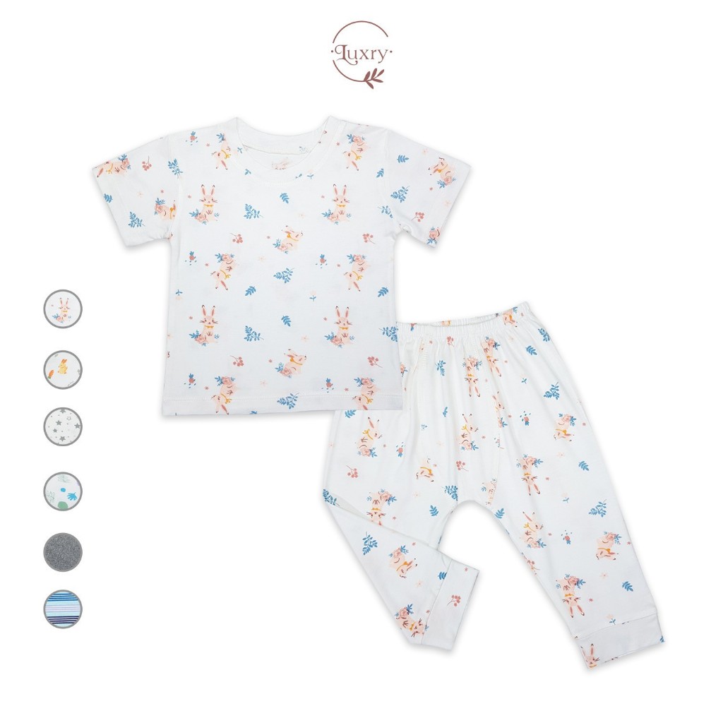 P.áo cộc quần dài size 9 đến 12 tháng thương hiệu Luxry