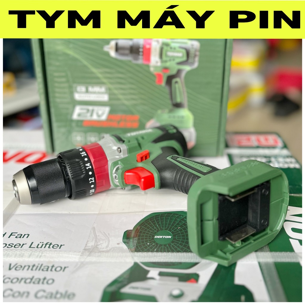 Thân máy khoan pin 3CN 21V Toyama Z8 chân pin phổ thông – TYM máy pin