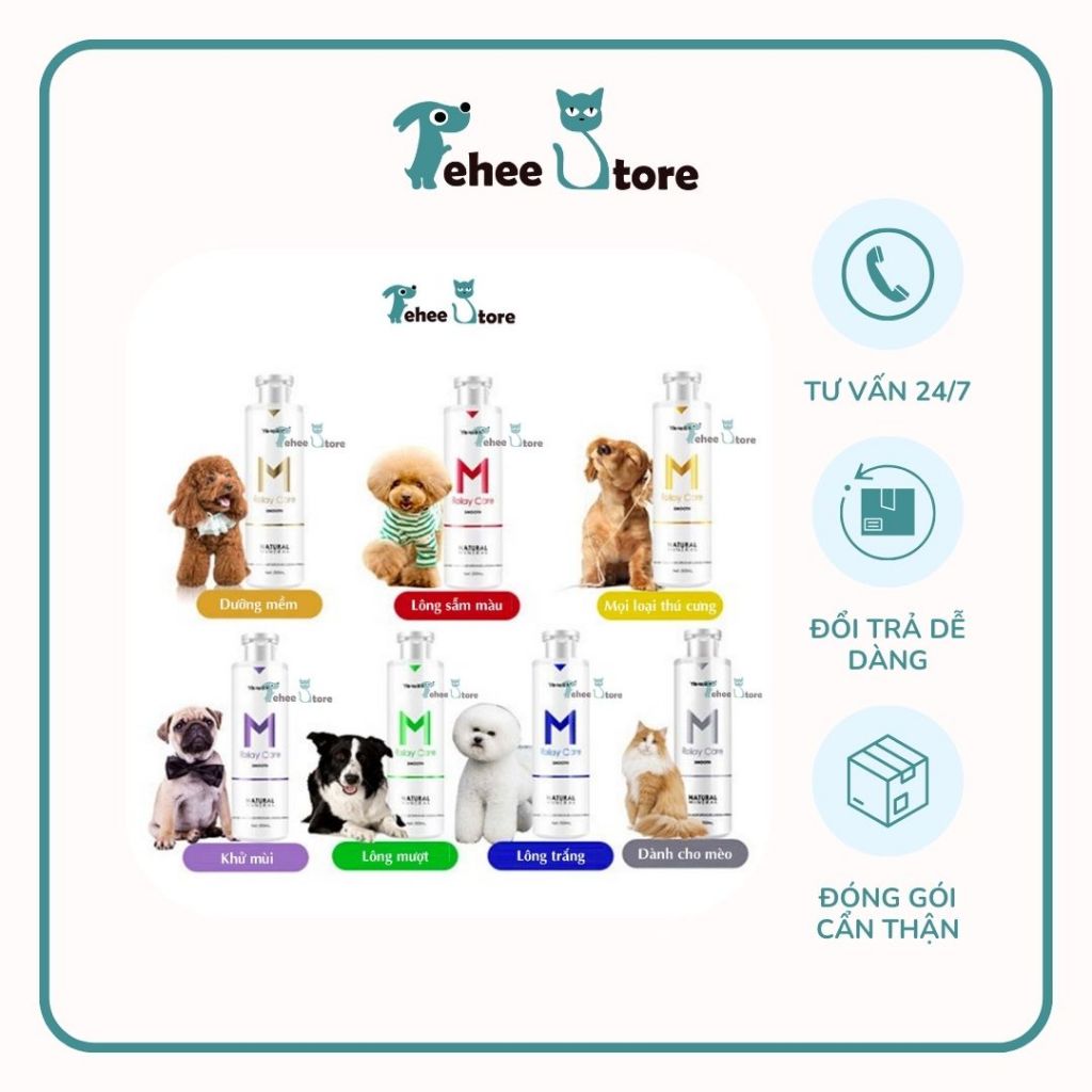 Sữa tắm Cao Cấp cho chó mèo Yaho M Royal Care, tắm sạch giúp mượt lông