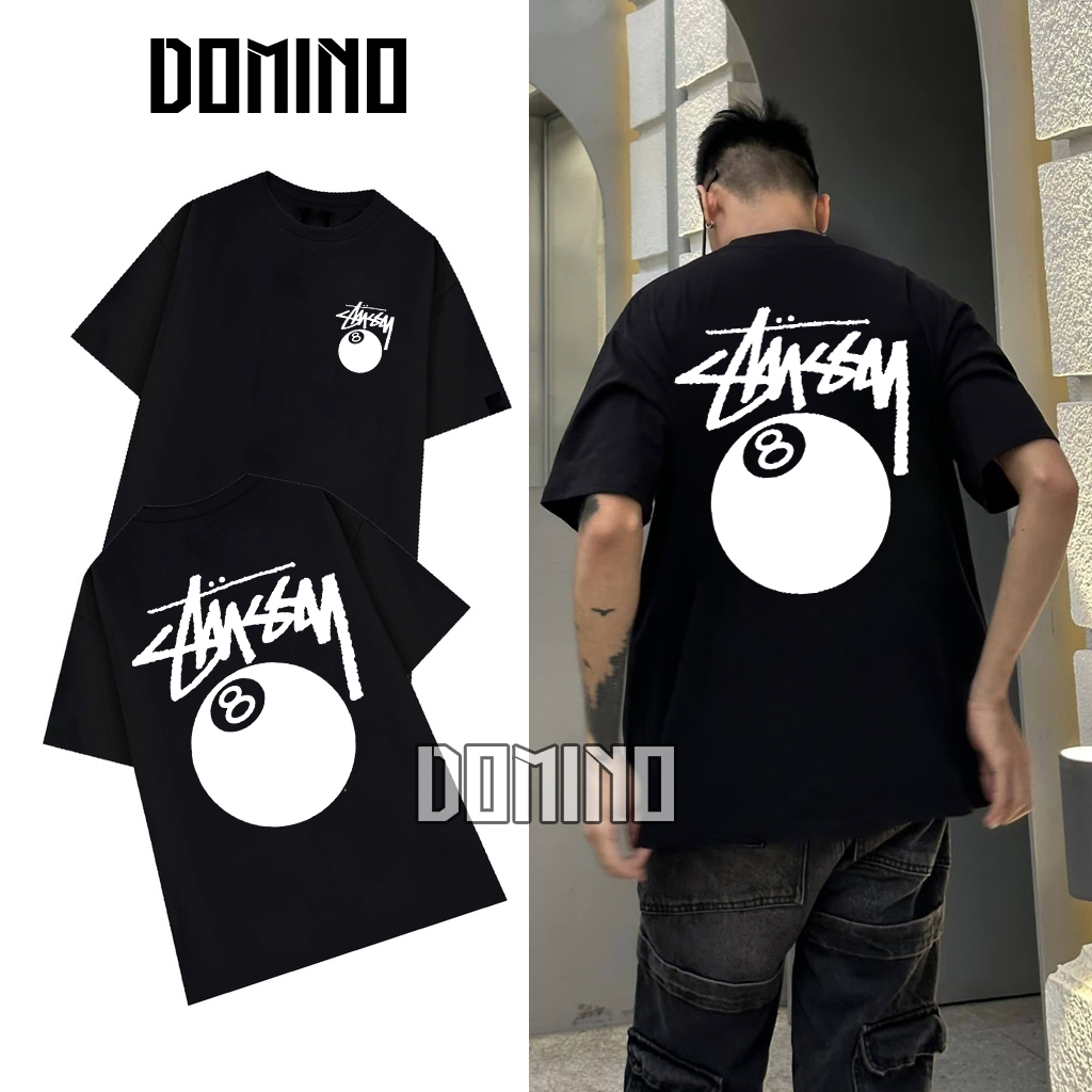 Áo Thun Nam Nữ Stussy Bida Form Rộng Chất Vải Cotton Mềm Mịn Co Giãn Thoáng Mát