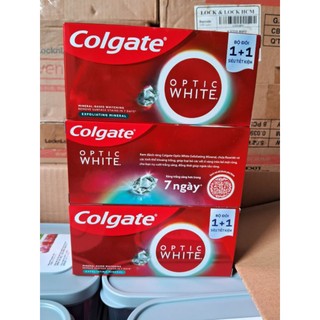 Bộ 2 Kem đánh răng Colgate Optic White Exfoliating Mineral 100g ( Gồm 2 cây Optic White 100g)