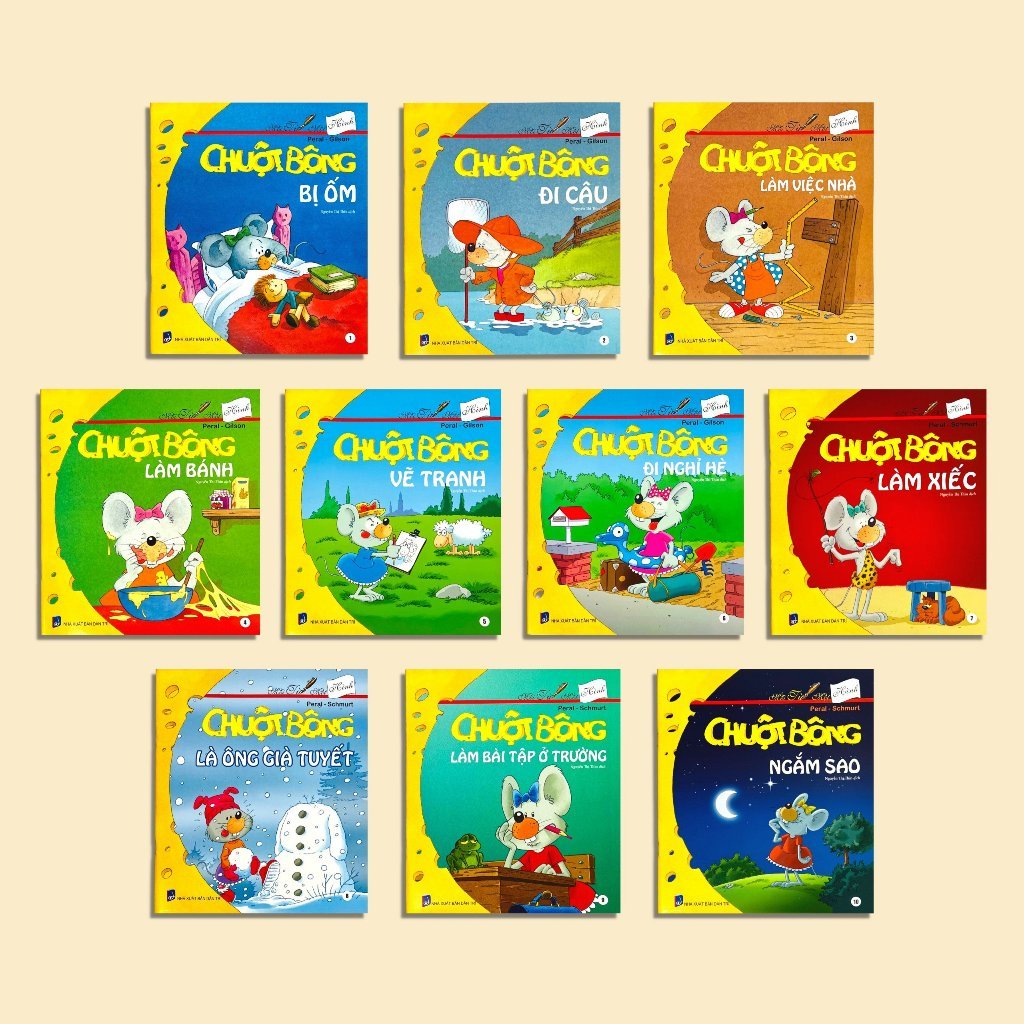 Sách - Chuột bông (trọn bộ 10 cuốn) - Bìa mềm