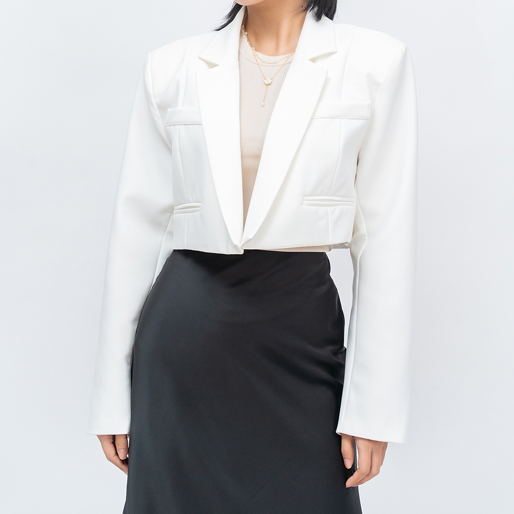 Blazer croptop dài tay nhà MEO