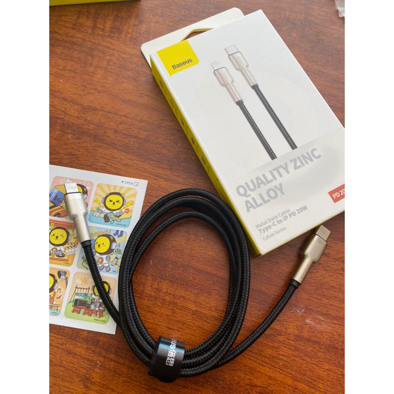 Cáp sạc C-L Baseus chính hãng,đầu đúc hợp kim kẽm, sạc nhanh, truyền dữ liệu 480Mbps
