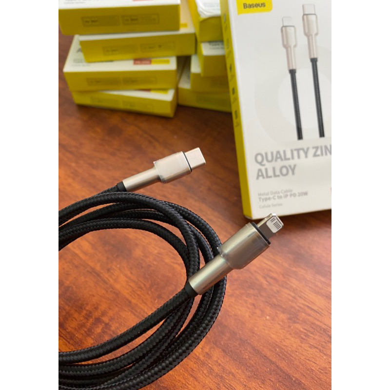 Cáp sạc C-L Baseus chính hãng,đầu đúc hợp kim kẽm, sạc nhanh, truyền dữ liệu 480Mbps