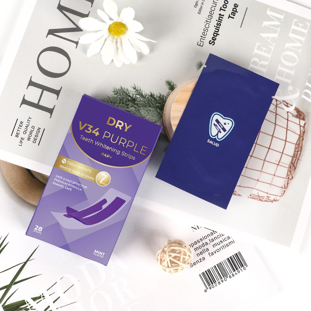 Miếng dán tẩy trắng răng IVISMILE V34 cho răng Nhạy Cảm, không gây tổn thương răng, trắng nhanh sau 7 ngày