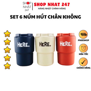[Hỏa Tốc HN] Cốc nhựa cách nhiệt Take Away có lỗ cắm ống hút Nội địa Nhật Bản