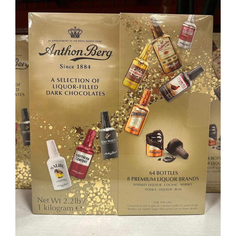 SOCOLA zượu 64 CHAI ANTHON BERG SINCE 1884 - Chocolate Anthon Berg 64pcs