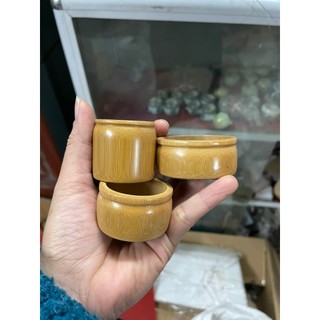 Cóng chim hút mật, khuyên yến, chất liệu tre già, bộ 3 cóng