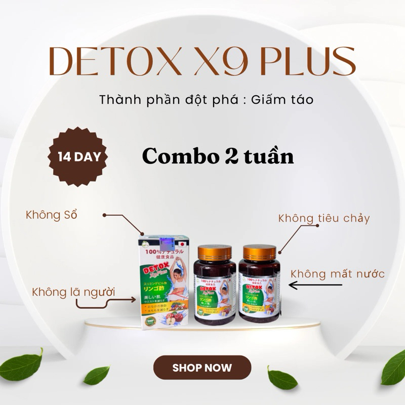 Combo 2 Detox X9 Plus (14 ngày)