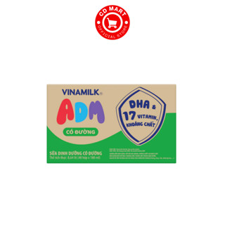  Thùng 48 hộp sữa tươi tiệt trùng VINAMILK ADM có đường 180ml 