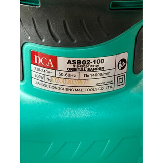MÁY CHÀ NHÁM RUNG DCA [ CHÍNH HÃNG ] ASB02-100, CÓ TÚI HÚT BỤI