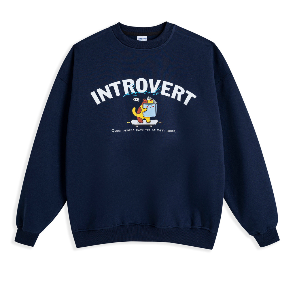 Áo Sweater INTROVERT Local Brand Lourents Nỉ Bông SWT01