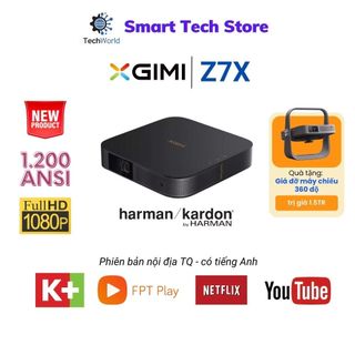 Máy chiếu thông minh Android Xgimi Z6X /Z6X Pro / Z7x Full HD, nhỏ gọn, cài App dễ dàng FPT Play, clip TV, My K+