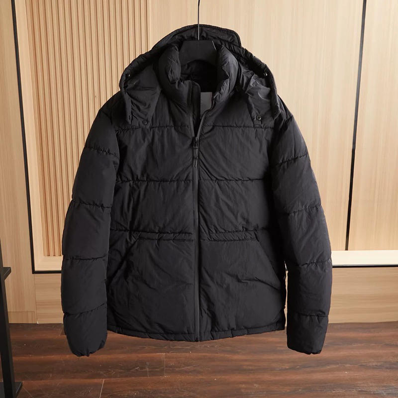 Áo Phao Nam Chần Bông Chống Nước Đen ZR